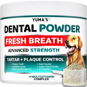 Dental Powder for Dogs Dog Teeth Cleaning 6 Probiotics Herbal Extracts Microbiome Support Essential Nutrients Premium Vet Formula Made in The USA
