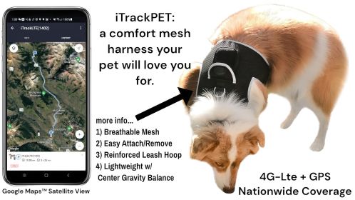 Portable Cat Tracking Device Mini Waterproof GPS Pet Location Finder Size:M