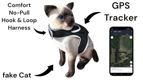 Portable GSM GPS Puppy Tracking Collar Waterproof Rechargeable Tracker Size:L