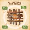 Gullet Sticks 24 Count 100% Natural Beef Esophagus Dog Chews 6” Premium Dog Treats for Training Puppies & Adults Zero Filler or Preservatives