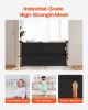 Retractable Baby Gate 34 in Tall Extend to 55 in Wide for Kids or Pets Black