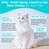 Pet Breath Refreshing Liquid is a universal protection for dogs and cats' teeth and gums, providing fresh breath