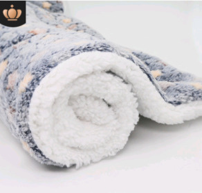 Cute Cat Blankets Dog Pet Mat (Option: Dark GY starry sky-100x75)