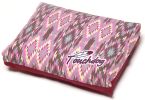 Touchdog 70's Vintage-Tribal Throwback Diamond Patterned Ultra-Plush Rectangular-Boxed Dog Bed